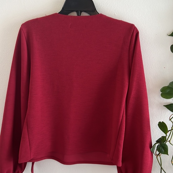 Wrap top dark red - Picture 2 of 5